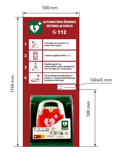 Defibriliatoriaus komplektas CLASSIC (garantija - 10 metų) - Image 4