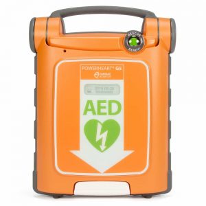 Defibriliatorius Powerheart AED G5 su CPR elektrodais