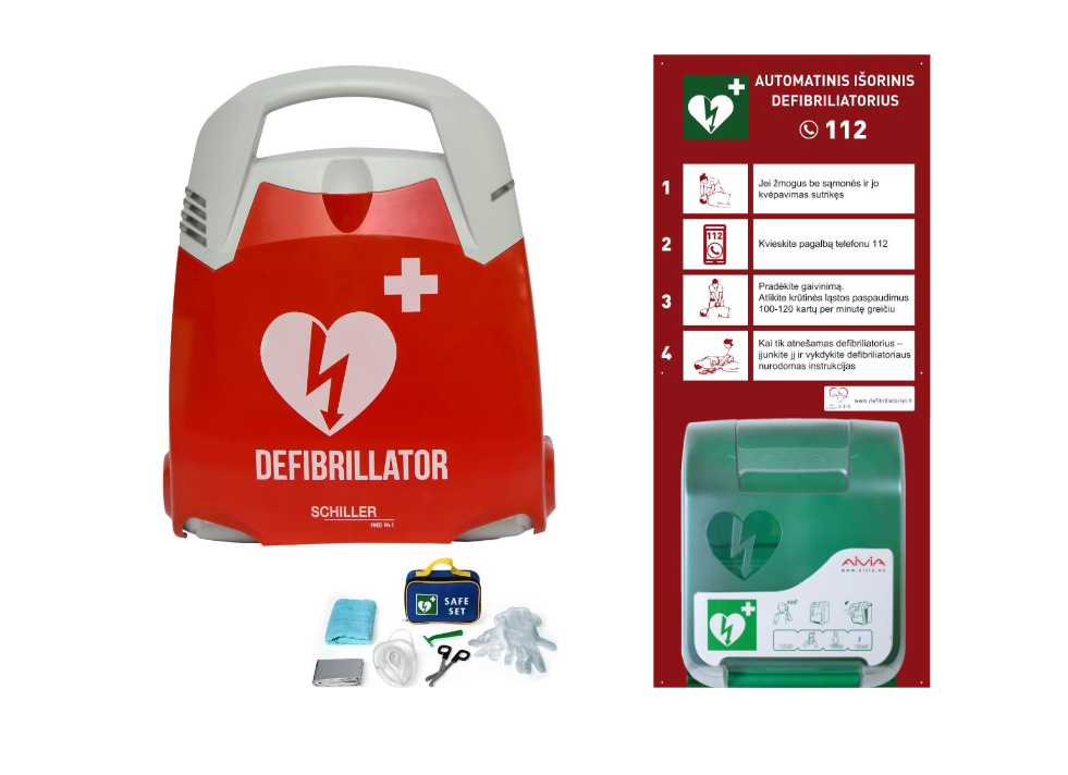 Defibriliatoriaus komplektas Standart